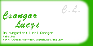 csongor luczi business card